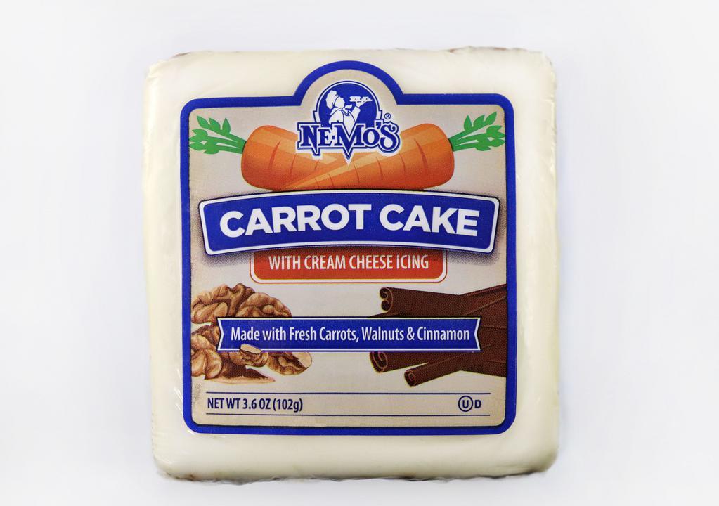 Nemo'S Carrot Cake · Carrot Cake with Cream Cheese Icing and made with fresh Carrots, Walnuts & Cinnamon