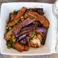 Sautéed Eggplant With Sweet And Spicy Garlic Sauce(鱼香茄子) · Hot & Spicy.