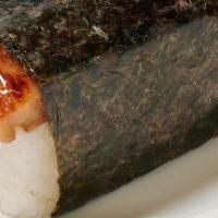 Musubi - Bbq Chicken · BBQ Chicken musubi is a Hawaii creation that consists of a slice of grilled Spam, placed on ...