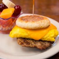 Bob'S Breakfast Sandwich · Choice of bacon, sausage, turkey sausage, ham or avocado with an egg and cheese on a toasted...