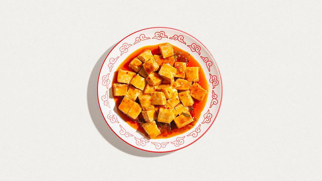 Mapo Tofu (No Meat) · House favorite, mapo tofu with chili peppers.