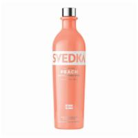 Svedka Vodka Peach (750 Ml) · SVEDKA Peach Flavored Vodka is a smooth and easy-drinking vodka with natural peach flavor, m...