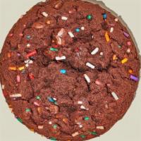 Chocolate Confetti Cookie · A cocoa-and-vanilla-packed revision of the classic Confetti Cookie, remixing chocolatey boxe...