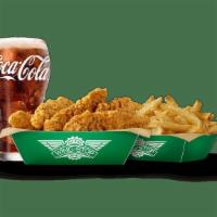 Crispy Tender Lunch Combo · The Crispy Tender Lunch Combo comes with 3 of our crispy chicken strips, regular fries, and ...