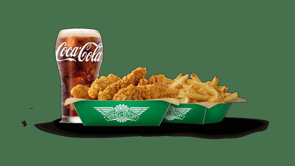 Crispy Tender Lunch Combo · The Crispy Tender Lunch Combo comes with 3 of our crispy chicken strips, regular fries, and 20 oz drink.