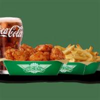 Boneless Wing Lunch Combo · The Boneless Wing Lunch Combo comes with 5 Boneless Wings, a regular homemade side, and 20oz...