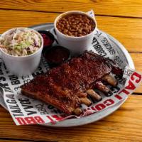 Bbq Rib Plate · Our low and slow pork ribs have quickly been recognized as a local favorite. They are smoked...