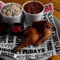 Chicken Plate · This tender and juicy chicken is full of flavor and lightly coated in our homemade Cali BBQ ...