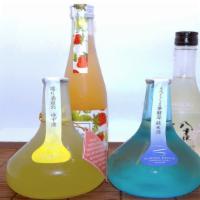 Cold Sake Bottle · Junmai Blue Aladdin, Junmai Yellow Yuzu. Please write in description which one you would like.
