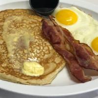 Pancake Special · Two pancakes, two eggs and two bacon.