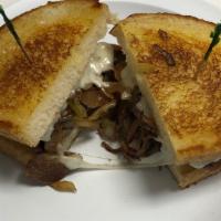 Steak & Cheese · Beef with provolone cheese, mushroom, onion, bell pepper provolone and mayonnaise.