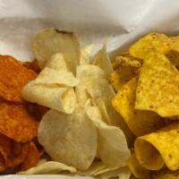 Chip Variety · Doritos Nacho, Doritos Cool Ranch, Lays Potato Chips, Miss Vivkies BBQ, Miss Vickies Jalepen...