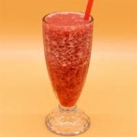 Strawberry Smoothie · Strawberry fruit puree blended over ice.