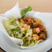 Classic Vegetarian Taco · Authentic taco with fresh-made corn or flour tortillas, served with fresh pico de gallo, bla...