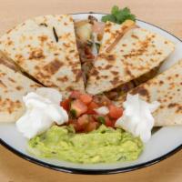 Nature'S Grill ® Quesadilla · Fresh grilled eggplant, mushroom, zucchini, red and green bell pepper, red & white onion, ro...
