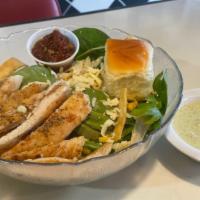 Southwest Chicken Salad · With grilled chicken, avocado, pepper jack cheese, cilantro - jalapeño ranch dressing, salsa...