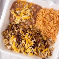 2 Chile Verde Plate · All combination plate include rice and beans.