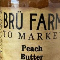 Peach Butter (16Oz) · Peach cobblers nemesis.  Fresh peaches made into a beautiful butter.  Perfect for breads, yo...