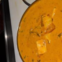 Paneer Tikka Masala · Home made cheese cube cooked in a creamy sauce with himalayan herbs and spices.