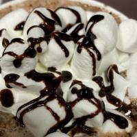 Hot Chocolate · 12oz hot chocolate with Ghirardelli  powder and whip cream
