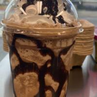 Milk Chocolate Ghirardelli Shake · 20 OZ Blended Chocolate shake with Whip Cream and Chocolate Drizzle