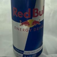 Can Of Red Bull · Single can of Red Bull 8.4 OZ