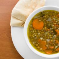 Lentil Soup · Fresh Homemade Lentil Vegetable Soup.  Vegetarians and Vegans approve!