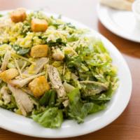 Cd House Salad · Our most popular dish! Chicken Caesar salad tossed with rice.