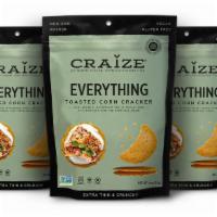 Everything Toasted Corn Crackers · Imagine if you could merge your favorite seasoning with your favorite Craize cracker… That’s...