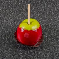 Red Candy Apple · A granny smith apple covered in fresh cherry flavored candy.