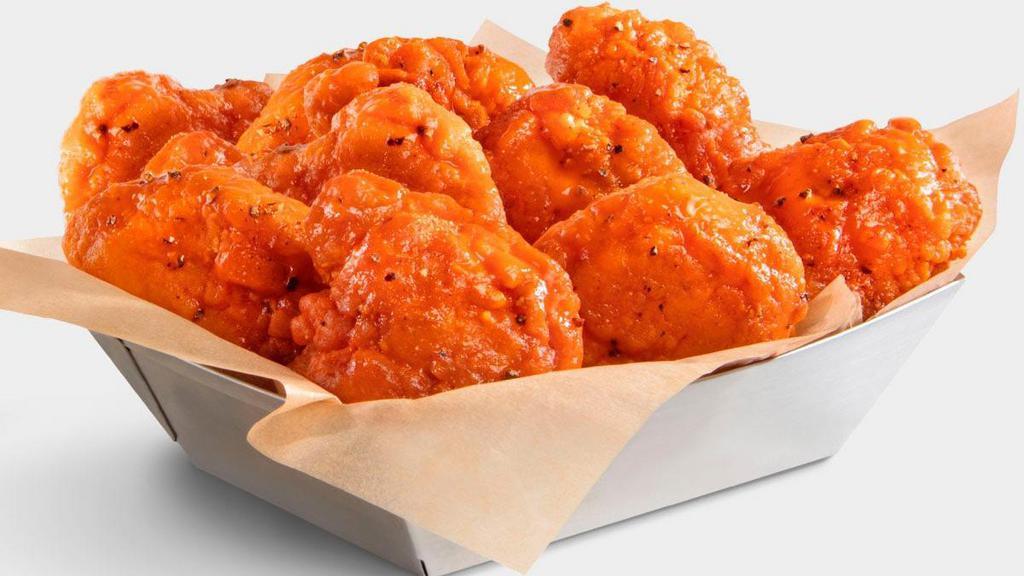 10 Pc Boneless Wings · Hand-tossed in Your Choice of Sauce or Rub