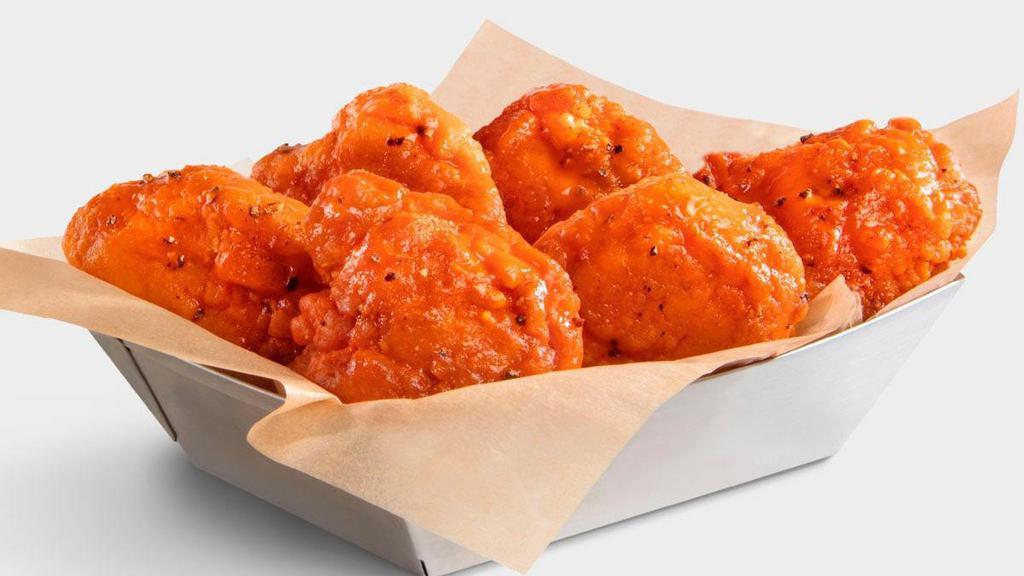 6 Pc Boneless Wings · Hand-tossed in Your Choice of Sauce or Rub