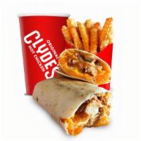 Nashwrap Combo · Fried chicken with egg and cheddar cheese in an all natural fresh tortilla wrap served with ...