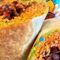 Burrito · Our delicious black beans, rice, pico de gallo and your choice of protein