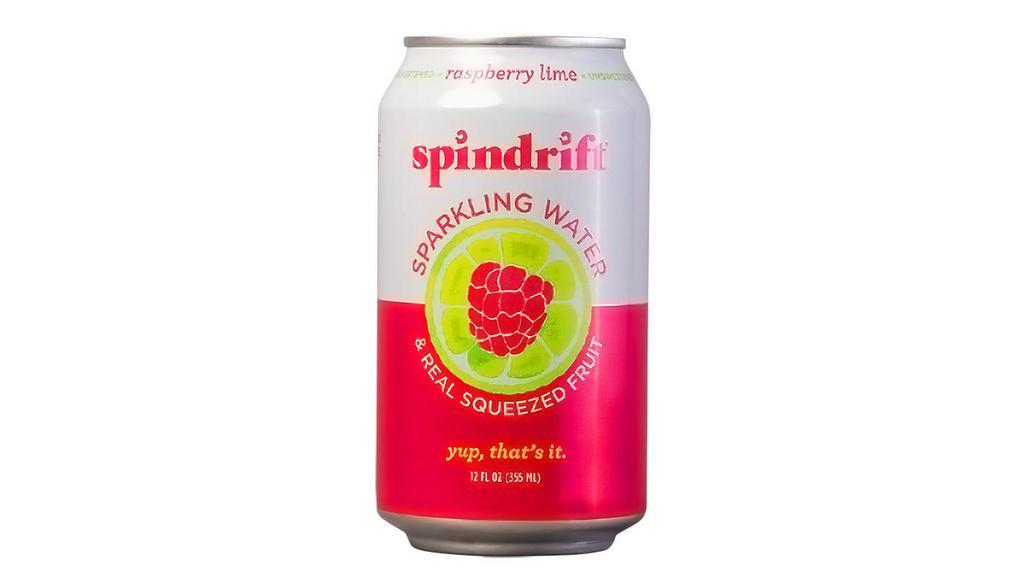 Spindrift Sparkling Water - Raspberry Lime · The secret recipe in each can? Five whole raspberries and a squeeze of deliciously tart lime juice.