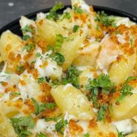 Lobster Mac  · Pieces of lobster and five cheese blend.