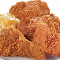 4 Pieces Chicken Mix & Biscuit · Chicken and biscuit only.
(1 BREAST 1 LEG 1 WING 1 THIGH)