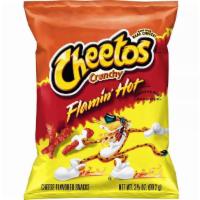 Cheetos Crunchy Flamin' Hot Chips Cheese Flavor (3.25 Oz) · 
