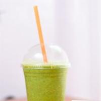 Green Monster
 · Almond Milk, Spinach, Banana, Mango, Spirulina, Dates, Soaked Chia.