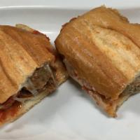 Meatball Sandwich · Beef meatballs in a San Marzano tomato sauce and provolone cheese on a baguette.