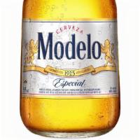 Beer: Modelo Lager (Bottle) · Modelo Especial Mexican Beer is a rich, full-flavored pilsner beer. This lager beer's golden...