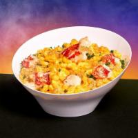 Lobster Mac And Cheese · Elbow noodles in a creamy cheese sauce with lobster, parsley, and breadcrumbs.