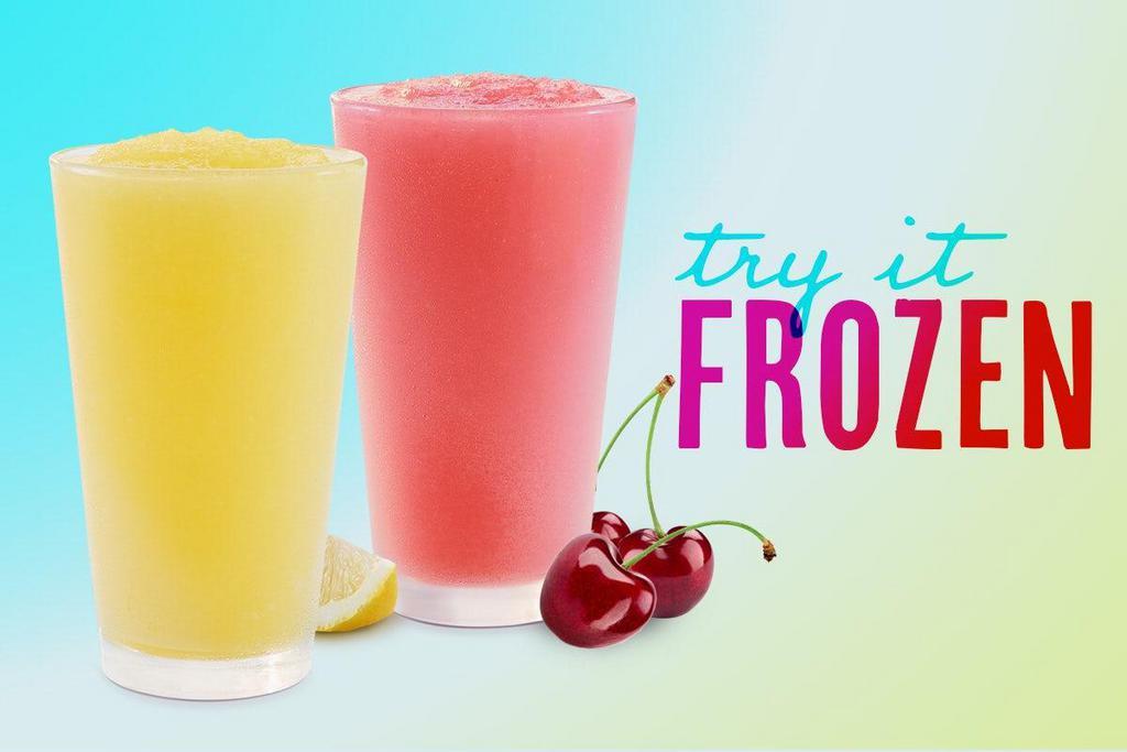 Frozen, Hand Stomped Lemonade · 