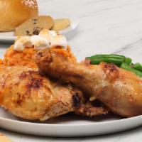 Baked Chicken · Our tender chicken, seasoned and oven roasted to a golden brown.