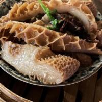 Beef Stomach - Braised (Red Tripe) · 牛肚 Honeycomb beef/cow stomach braised and steamed with five spices, garlic, and sweet soy so...