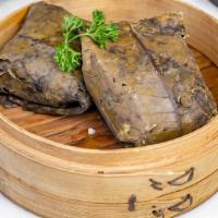 Lor Mai Gai - Vegan · Vegan Chicken & . Glutinous rice steamed in a lotus leaf with vegan chicken (made from soy p...