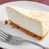 Cheesecake · Slice of delicious cheesecake (plain).