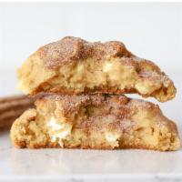 Churro Cookie Box · PACKAGE DETAILS
- Four huge white chocolate chip cookies topped with cinnamon sugar

HOW IT ...