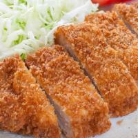 Chicken Katsu · Lightly breaded & deep fried chicken cutlet.