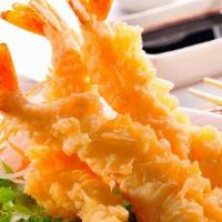 Shrimp Tempura · Five pieces shrimp.